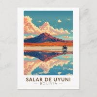 Uyuni Salt Flat Bolivia Motorcycle Travel Art