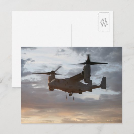 Carte Postale V-22 Osprey (Devant / Derrière)