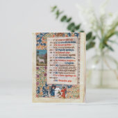 Carte Postale V.25-3 Fol.12v Le mois de décembre (Debout devant)