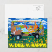 Carte Postale V. Dub, V.Happy ! (Devant / Derrière)