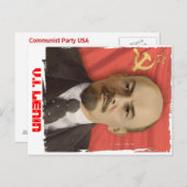 Carte postale "V.I. LENIN" (Devant / Derrière)
