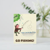 Carte Postale Va pêcher. (Debout devant)