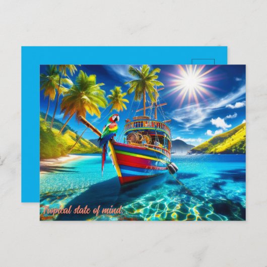 Carte postale vacances (Devant / Derrière)