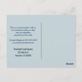 Carte Postale Vacances à la plage (Dos)