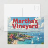 Carte Postale vacances à marthas vineyard (Devant / Derrière)
