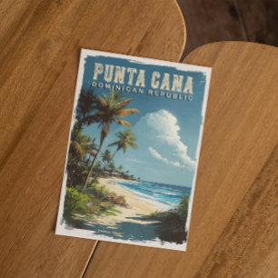 Carte Postale Vacances à Punta Cana : Souvenirs avec un Vintage
