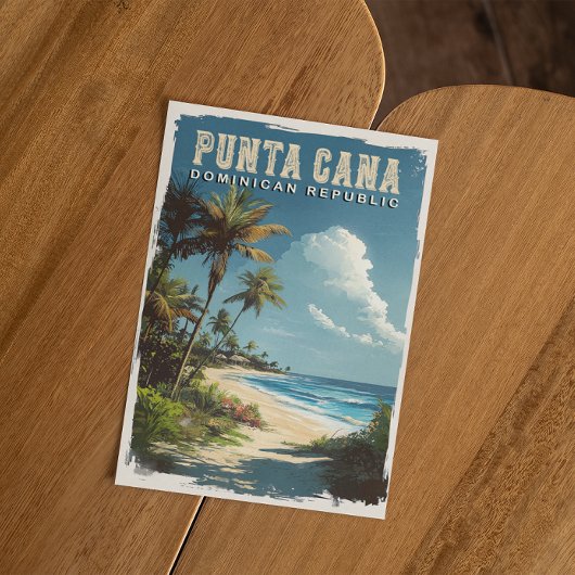 Carte Postale Vacances à Punta Cana : Souvenirs avec une touche