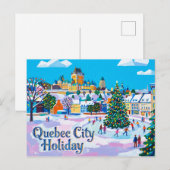 Carte Postale Vacances à Québec Canada (Devant / Derrière)