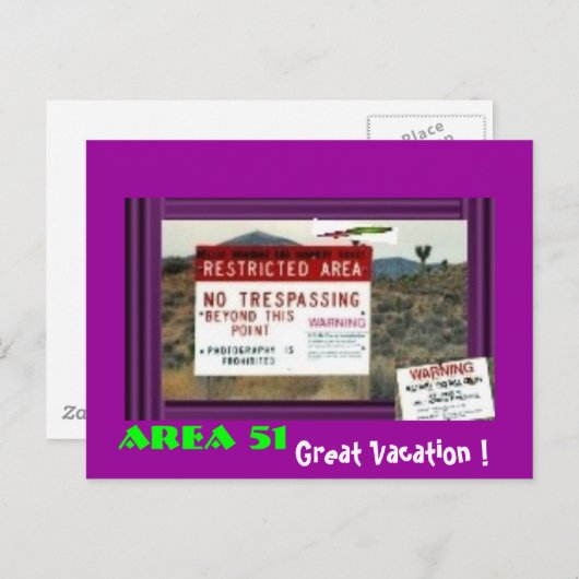 Carte postale vacances Area5i.com (Devant / Derrière)