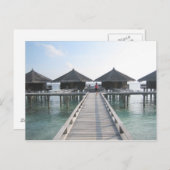 Carte Postale Vacances aux Maldives (Devant / Derrière)