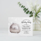 Carte Postale Vacances blanc hiver merveilleuse invitation (Debout devant)