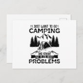 Carte Postale Vacances Camping | Camper Camping cadeaux nature (Devant / Derrière)