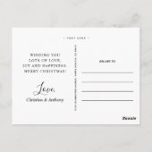 Carte Postale Vacances Cheer Pink Pastel Iridescente Photo (Dos)