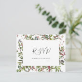 Carte Postale Vacances Chic Botanique | Demande de chanson blanc (Debout devant)