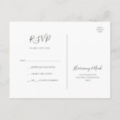 Carte Postale Vacances Chic Botanique | Mariage Champagne RSVP (Dos)