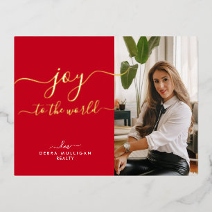 Carte postale Vacances de Noël - Gold Foil