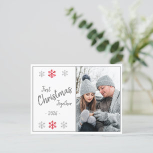 Carte Postale Vacances de Noël Script photo de saison