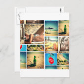 Carte Postale Vacances d'été (Devant / Derrière)