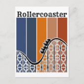 Carte Postale Vacances d'été à cheval Rollercoaster Retro (Devant)