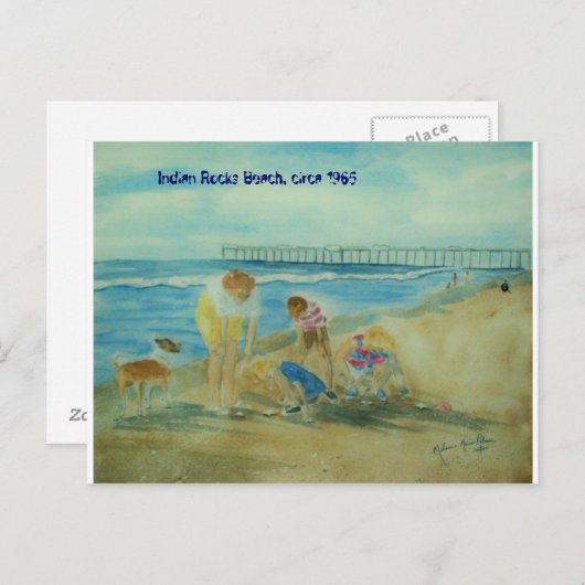 Carte Postale Vacances d'été à Indian Rocks Beach (Devant / Derrière)
