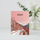 Carte Postale Vacances d'hiver à Bansko (Debout devant)