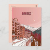 Carte Postale Vacances d'hiver à Bansko (Devant / Derrière)