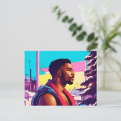 Carte Postale Vacances d'hiver Hunk 01 (Debout devant)