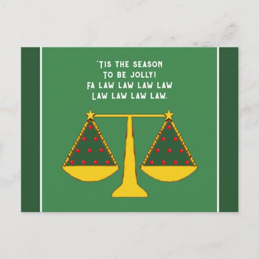 Carte Postale Vacances du cabinet d'avocats (Devant)
