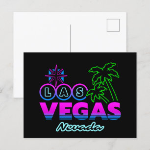 Carte Postale Vacances en famille - Souvenir du voyage à Vegas -