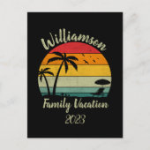 Carte Postale Vacances familiales personnalisées (Devant)