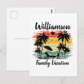 Carte Postale Vacances familiales personnalisées (Devant / Derrière)