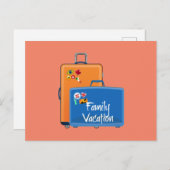 Carte postale Vacances famille (Devant / Derrière)