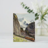 Carte Postale Vacances ferroviaires vintages en Suisse (Debout devant)