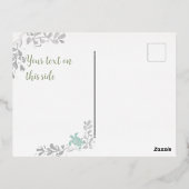 Carte postale vacances Foil Tortue de mer (Verso)