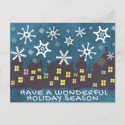 Carte postale Vacances hiver (Devant)