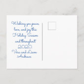 Carte postale Vacances hiver Réflexion (Dos)