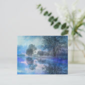 Carte postale Vacances hiver Réflexion (Debout devant)