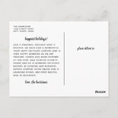 Carte Postale Vacances Joyeuses Tropicales 1-Photo Florale (Dos)