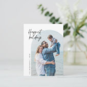 Carte Postale Vacances les plus heureuses, Photo de famille, Cad (Debout devant)