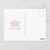 Carte Postale Vacances Motif de Noël moche (Dos)