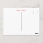 Carte Postale Vacances Noël mignonne Chipmunk dans la neige (Dos)