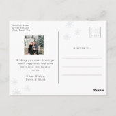 Carte postale Vacances Photo Neige (Dos)