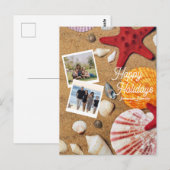 Carte Postale Vacances Plage Côtière Sable Coquillages Photo de  (Devant / Derrière)