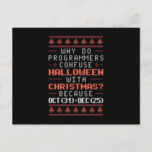 Carte Postale Vacances programmeur (Devant)