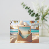 Carte Postale Vacances sur l'île tropicale (Debout devant)