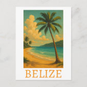 Carte Postale Vacances tropicale Belize Beach Caraïbes (Devant)