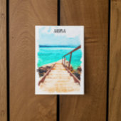 Carte Postale Vacances tropicales minimales à Aruba dans les Car