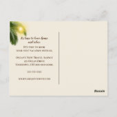 Carte Postale Vacances voyage lunettes de soleil réflexion (Dos)