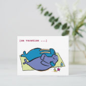 Carte Postale Vacances Walrus, [en vacances ...] (Debout devant)