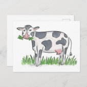 Carte Postale Vache (Devant / Derrière)